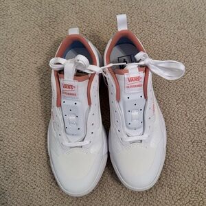 Vans UltraRange White and Pink Sneakers